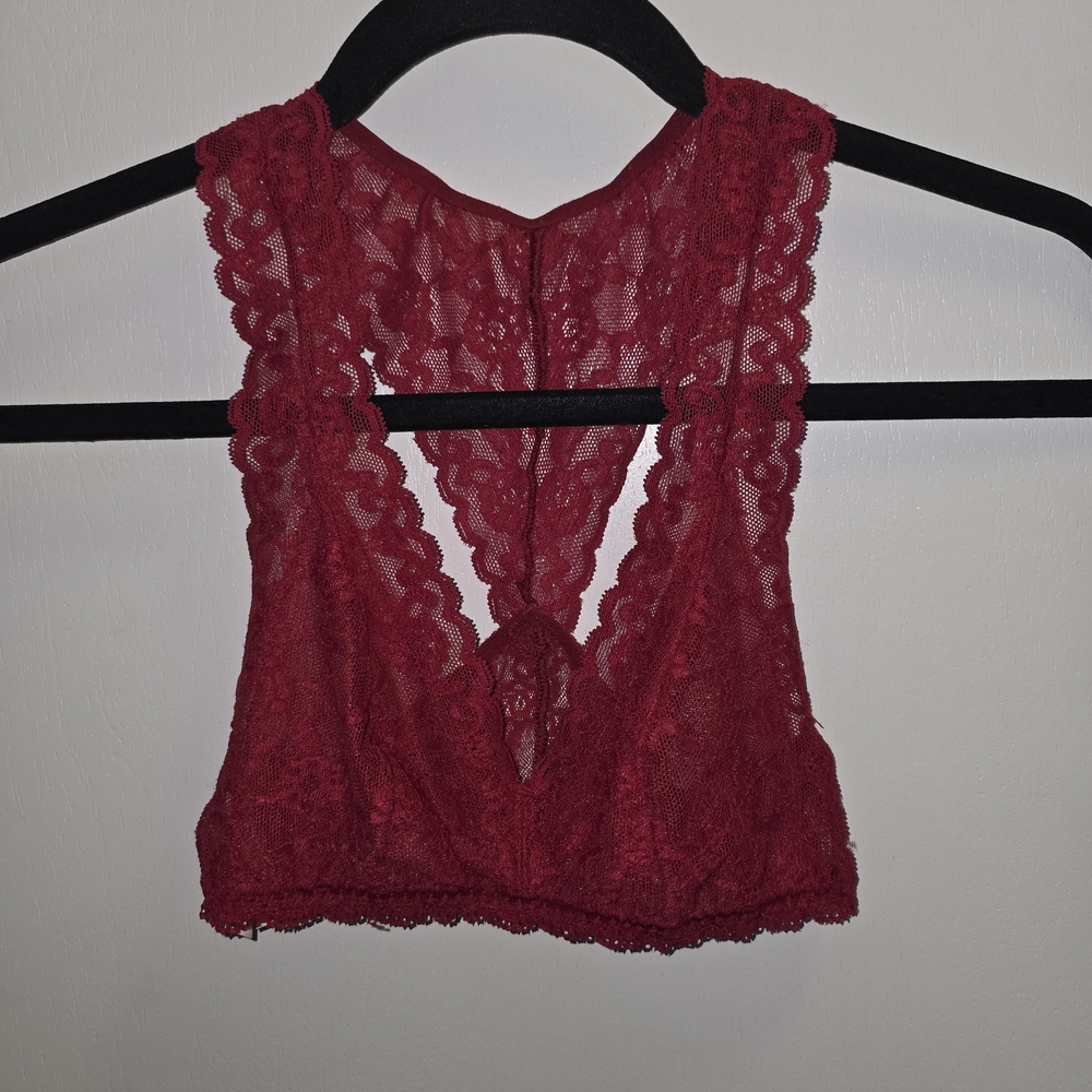 Victoria's Secret Red Lace Bralette